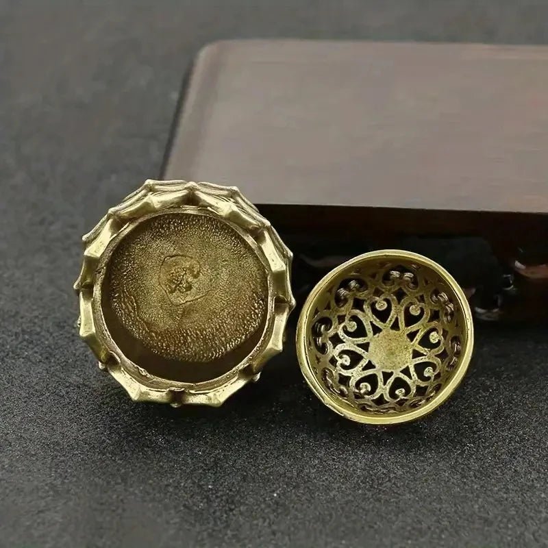 1pc Lotus Incense Holder,Small Inscent Cone Burner,Mini Asian Style Lotus Flower Zen Decor Gift - LEIDAI