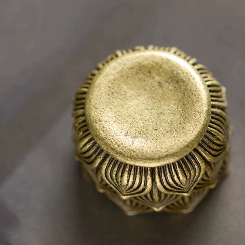 1pc Lotus Incense Holder,Small Inscent Cone Burner,Mini Asian Style Lotus Flower Zen Decor Gift - LEIDAI