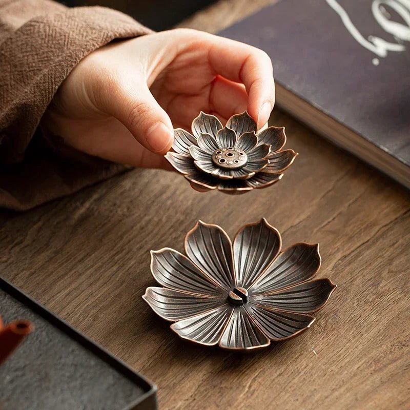 1Pcs Porous Lotus Incense Insertion Zen Line Lncense Lnsertion Seat Accessories Sandalwood Burner Lncense Plate Tray - LEIDAI
