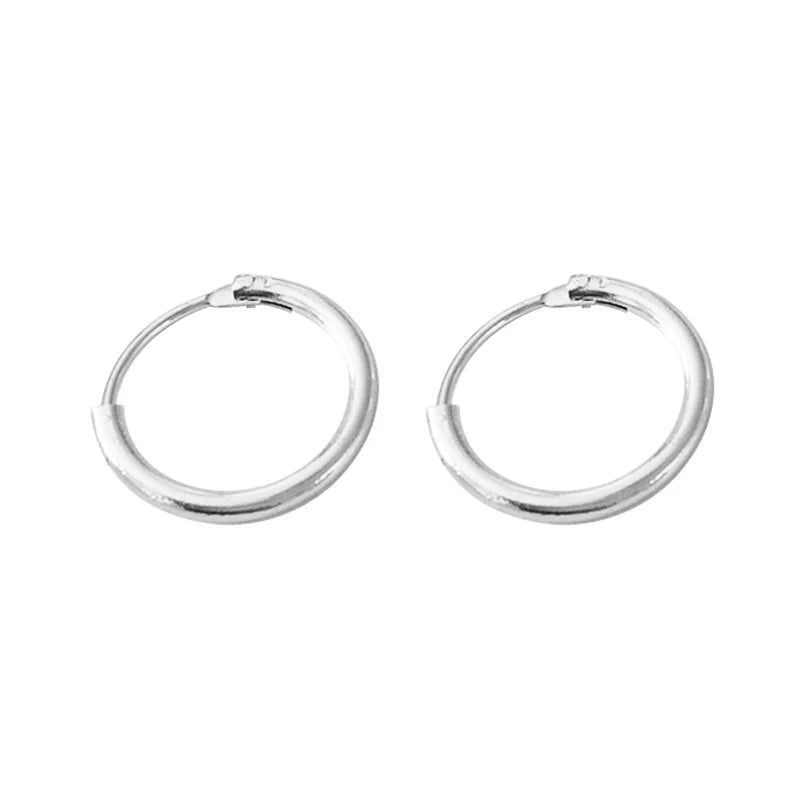 40 - 80mm Exaggerated Big Smooth Circle Hoop Earrings for Women Aros Simple Round Loop Ear Wedding Jewelry Brincos Cool Gift - LEIDAI
