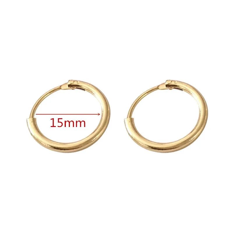 40 - 80mm Exaggerated Big Smooth Circle Hoop Earrings for Women Aros Simple Round Loop Ear Wedding Jewelry Brincos Cool Gift - LEIDAI