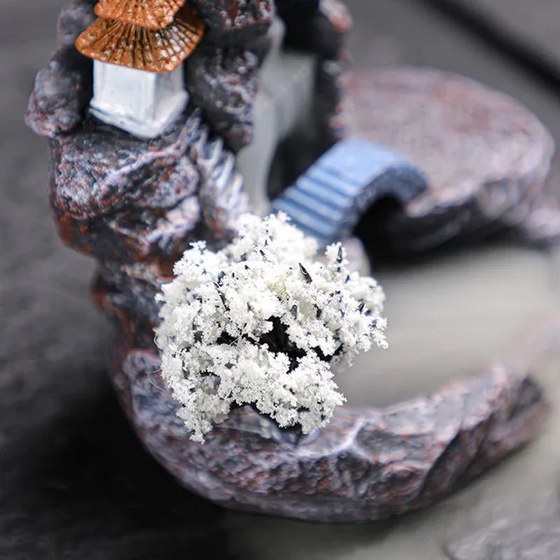 Backflow Incense Holder Waterfall Incense Burner Home Decor Aromatherapy Ornament Incense Cones with Backflow Incense Cones - LEIDAI