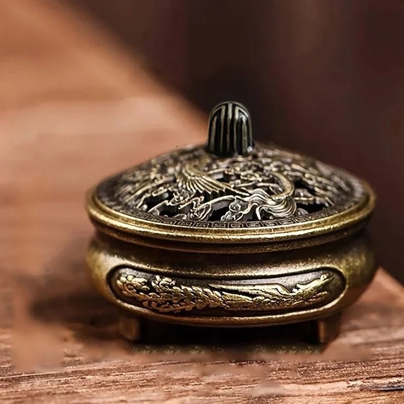 Buddhist Utensils Incense Burner Lotus Incense Censer Alloy Sandalwood House Furnishings Home Office Decoration - LEIDAI