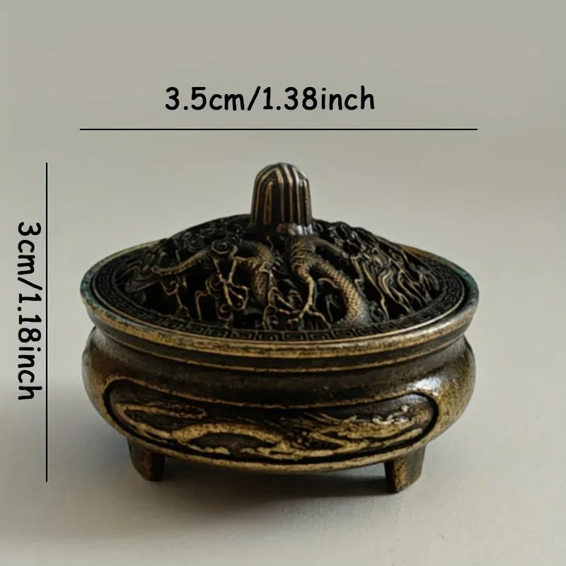 Buddhist Utensils Incense Burner Lotus Incense Censer Alloy Sandalwood House Furnishings Home Office Decoration - LEIDAI