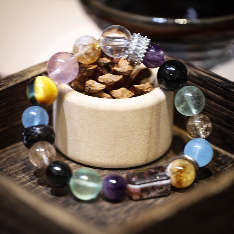 Energy balance crystal multi - treasure bracelet| Bless Jade - LEIDAI