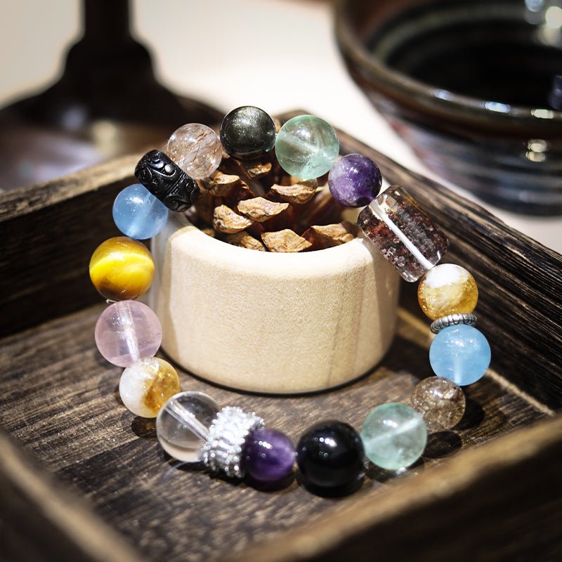 Energy balance crystal multi - treasure bracelet| Bless Jade - LEIDAI