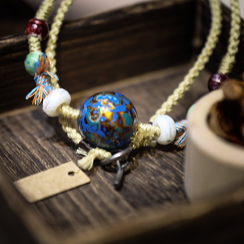 Good Luck Lacquer Bead Necklace | Bless Jade - LEIDAI