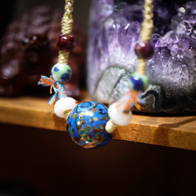 Good Luck Lacquer Bead Necklace | Bless Jade - LEIDAI