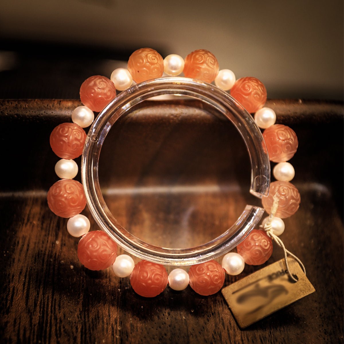 Good luck South Red Pearl Bracelet| Bless Jade - LEIDAI