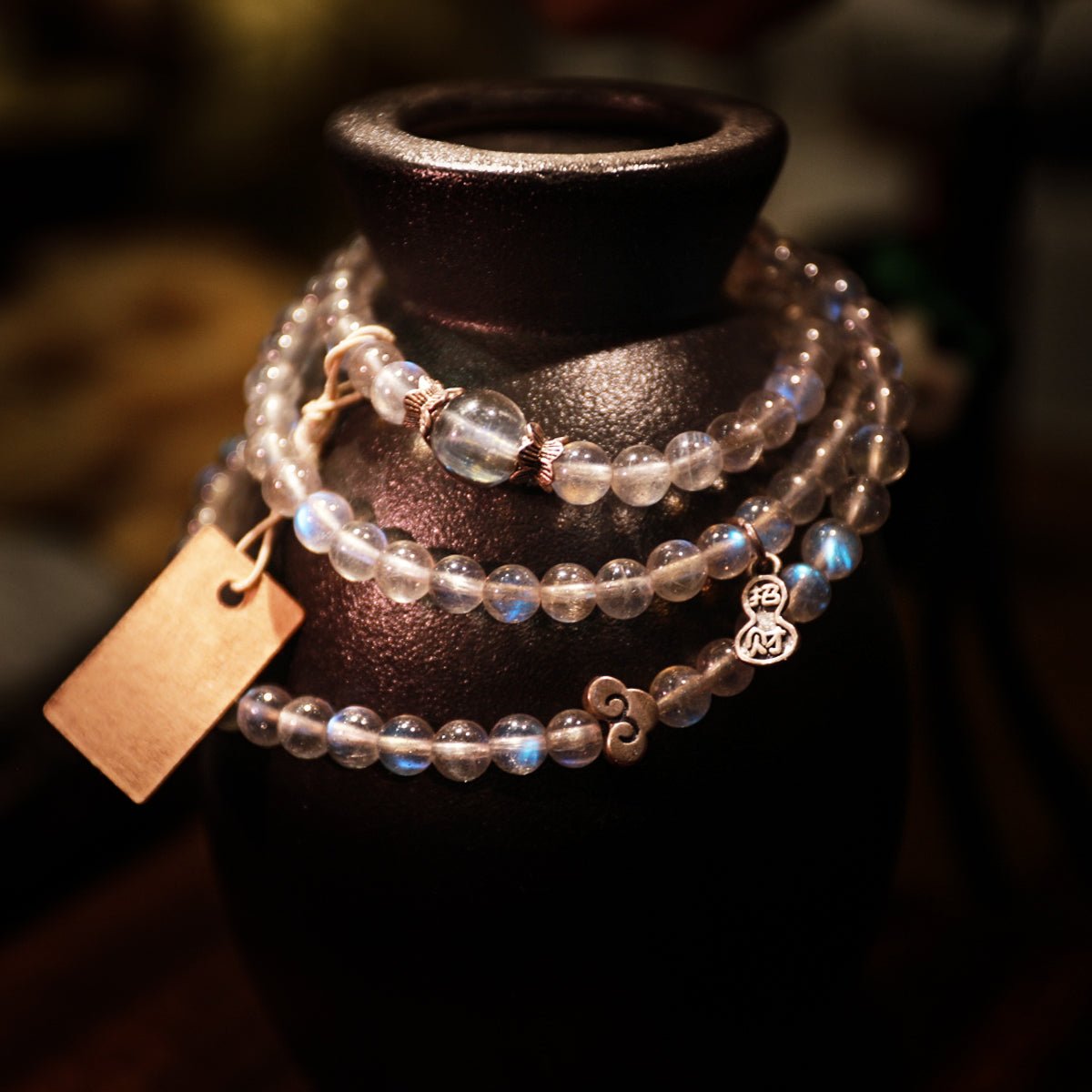 Guardian and Healing Gray Moonlight Silver Bracelet| Bless Jade - LEIDAI