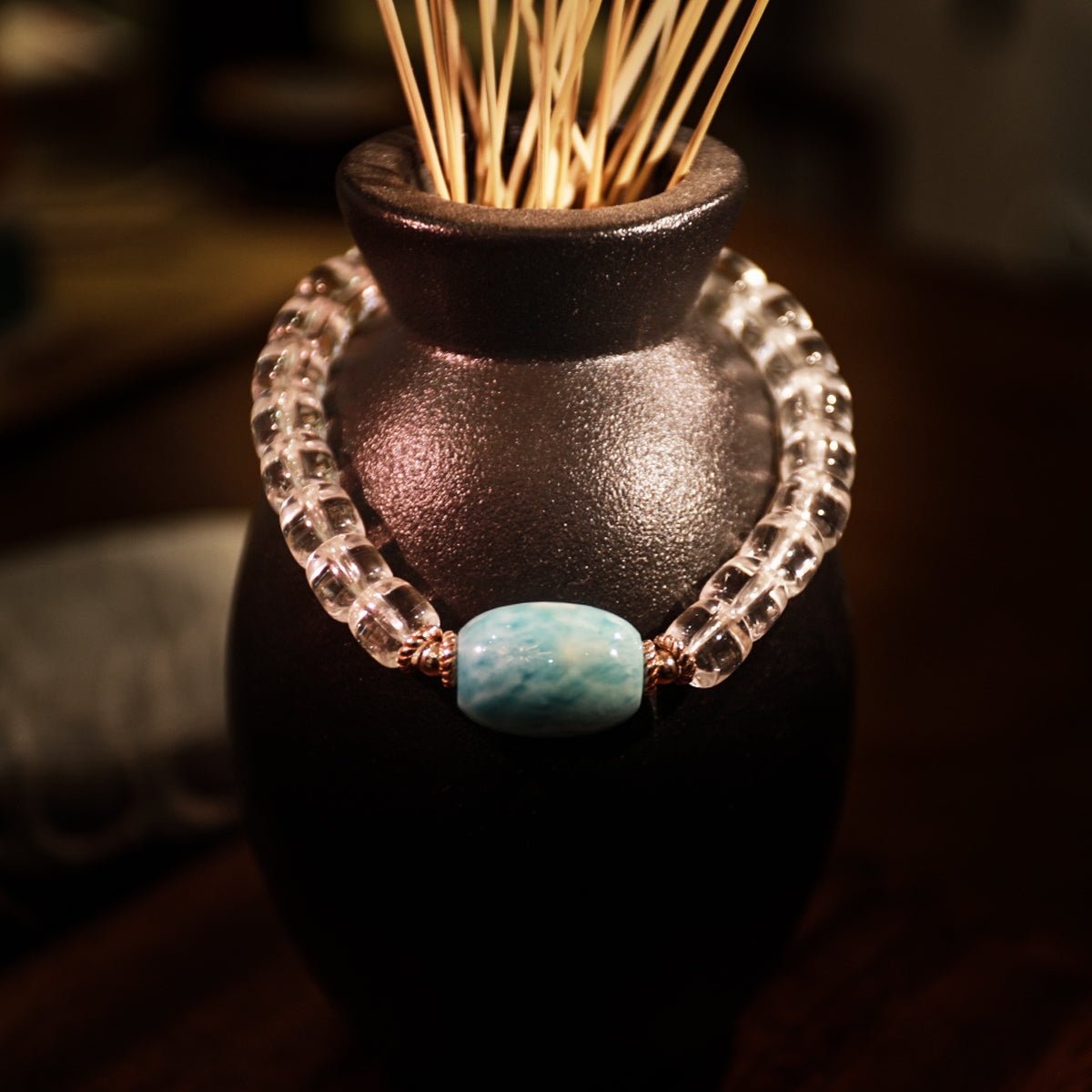 Healing Sea Pattern Stone White Crystal String| Bless Jade - LEIDAI