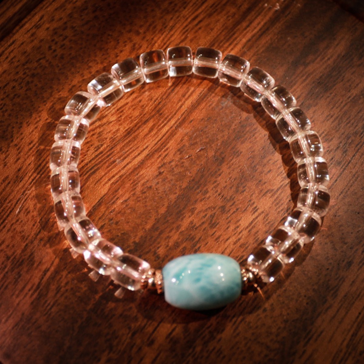Healing Sea Pattern Stone White Crystal String| Bless Jade - LEIDAI