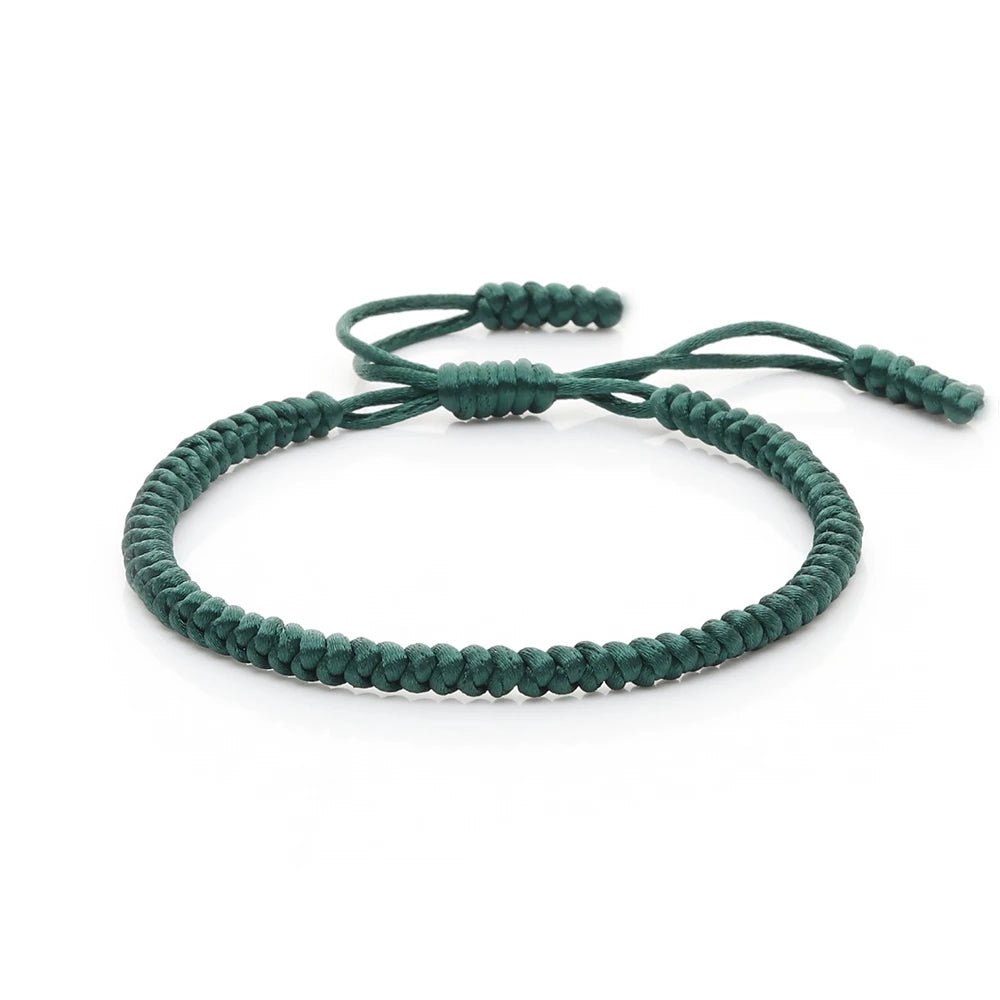 Multicolor Rope Lucky knots Bracelets Women Men Charm Woven Handmade Bangles Braided Adjustable Size Buddhism Jewelry Pulseras - LEIDAI