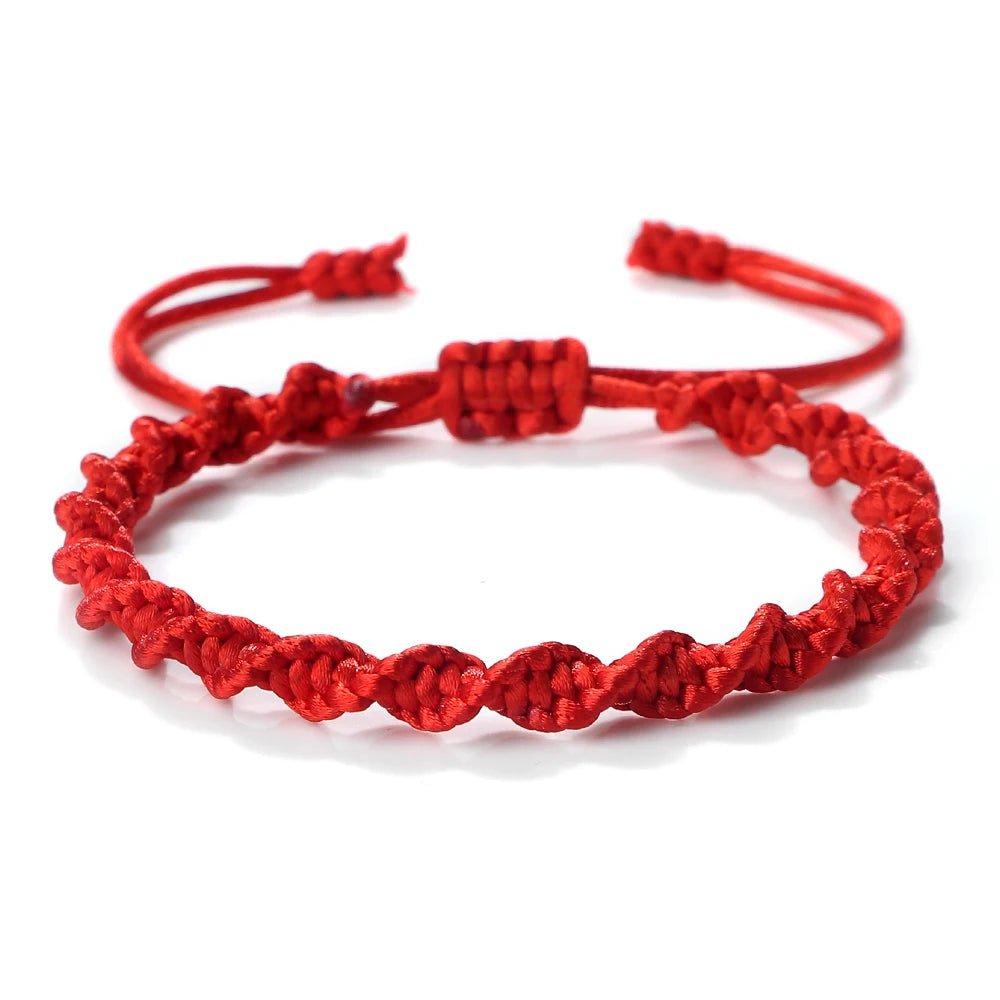 Multicolor Rope Lucky knots Bracelets Women Men Charm Woven Handmade Bangles Braided Adjustable Size Buddhism Jewelry Pulseras - LEIDAI