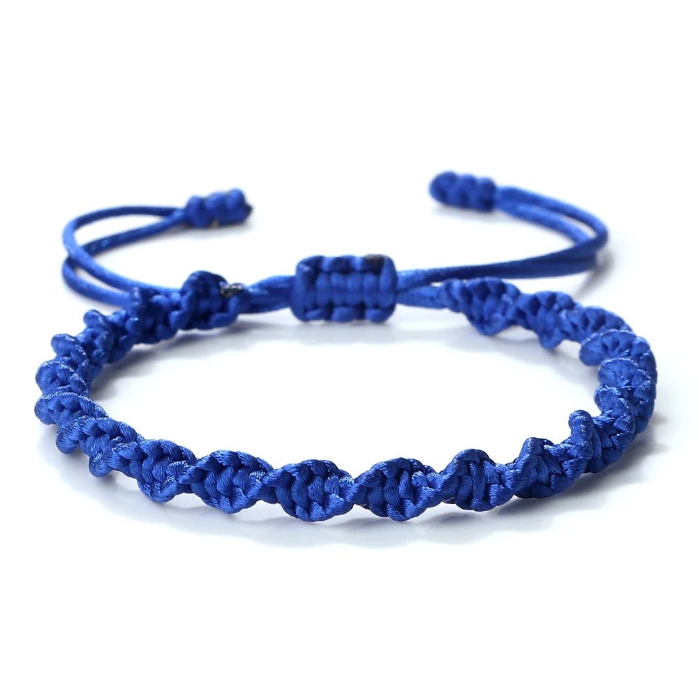 Multicolor Rope Lucky knots Bracelets Women Men Charm Woven Handmade Bangles Braided Adjustable Size Buddhism Jewelry Pulseras - LEIDAI
