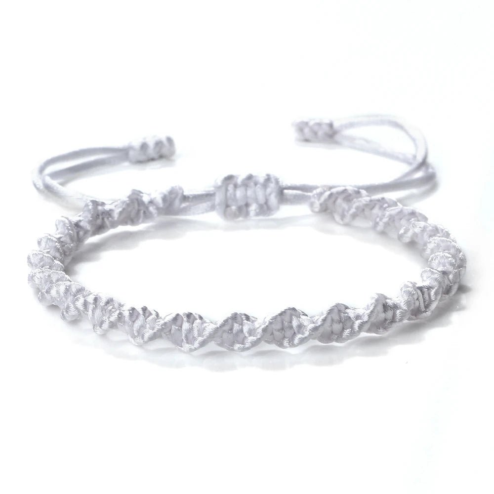 Multicolor Rope Lucky knots Bracelets Women Men Charm Woven Handmade Bangles Braided Adjustable Size Buddhism Jewelry Pulseras - LEIDAI