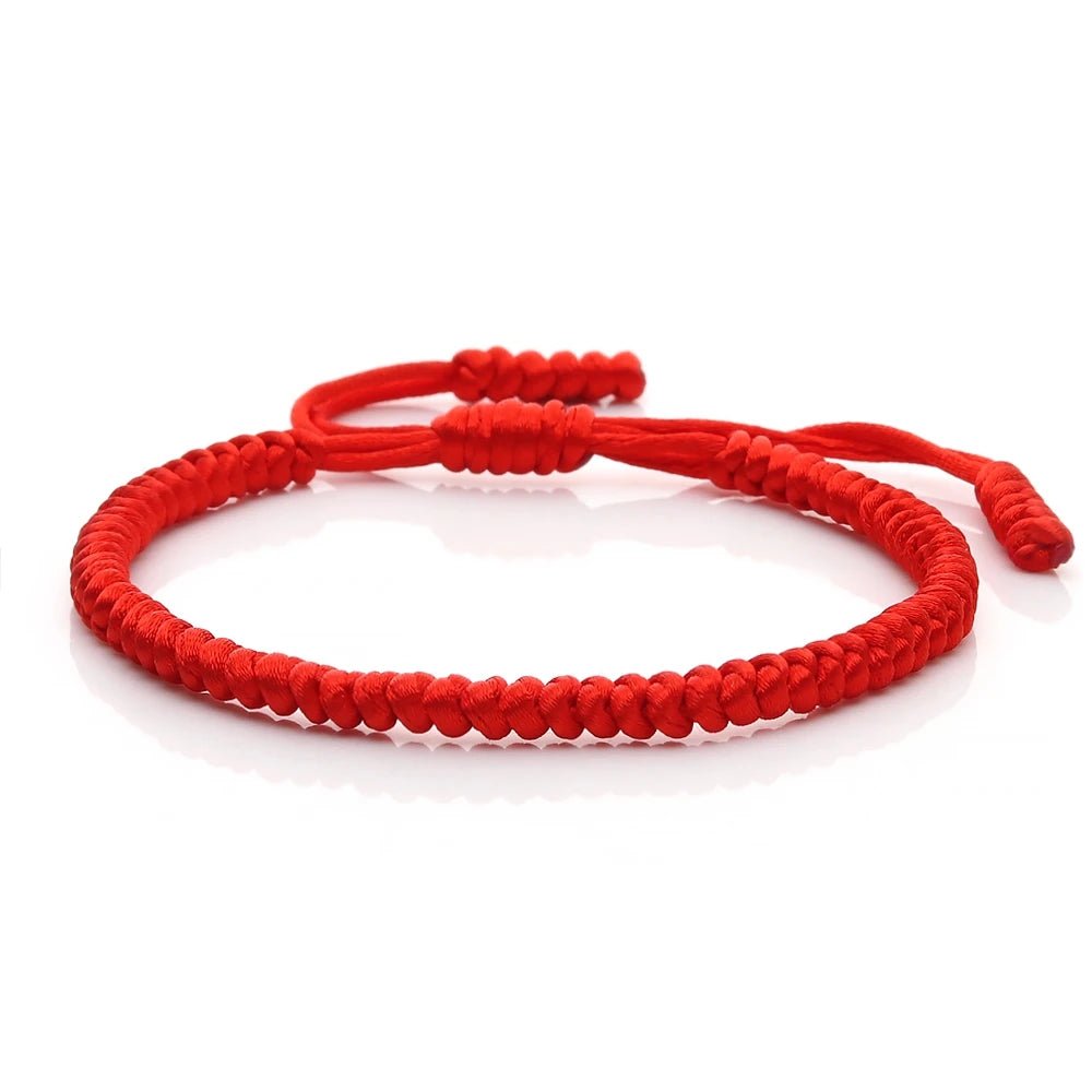 Multicolor Rope Lucky knots Bracelets Women Men Charm Woven Handmade Bangles Braided Adjustable Size Buddhism Jewelry Pulseras - LEIDAI