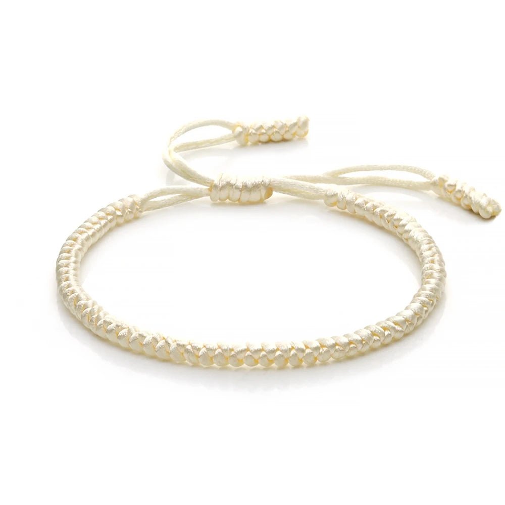 Multicolor Rope Lucky knots Bracelets Women Men Charm Woven Handmade Bangles Braided Adjustable Size Buddhism Jewelry Pulseras - LEIDAI