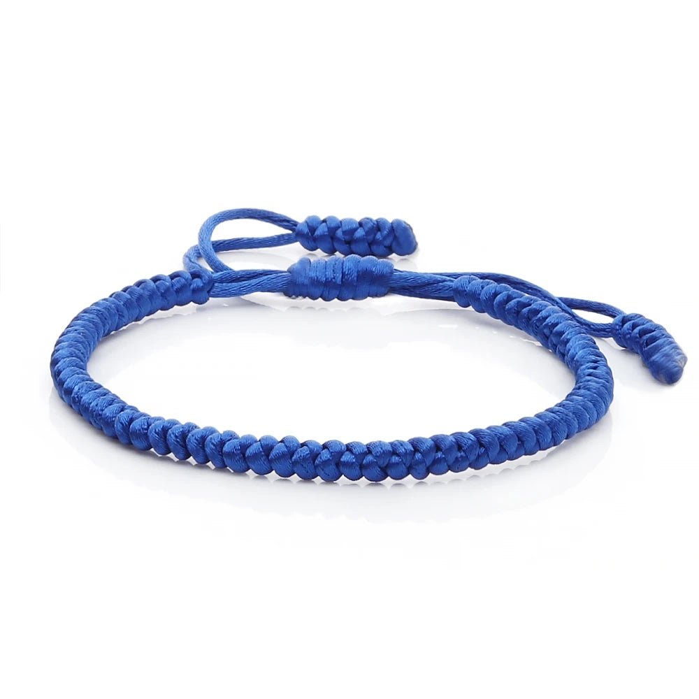 Multicolor Rope Lucky knots Bracelets Women Men Charm Woven Handmade Bangles Braided Adjustable Size Buddhism Jewelry Pulseras - LEIDAI