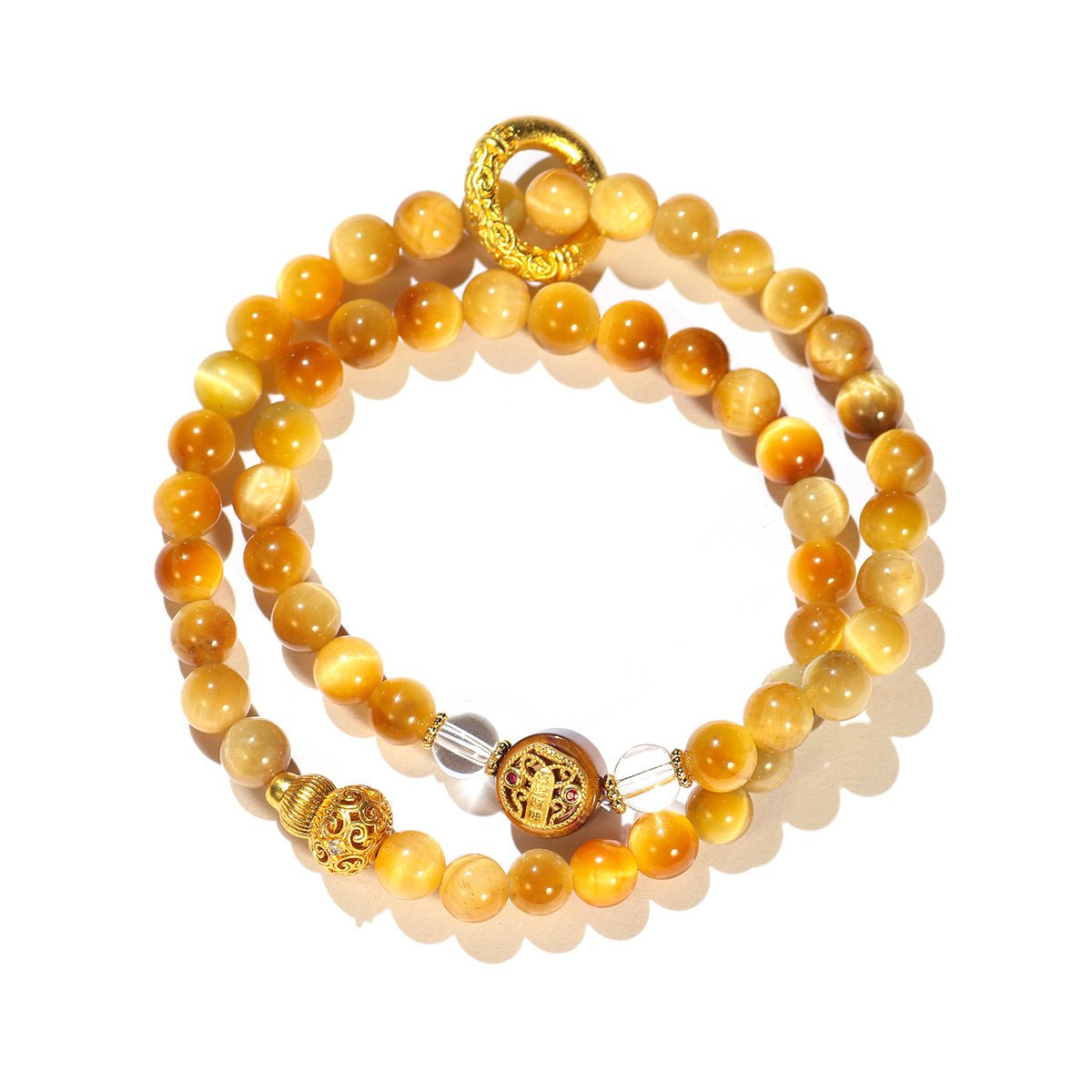 Natural Golden Rutilated Quartz Bracelet for Women | Bless Jade - LEIDAI