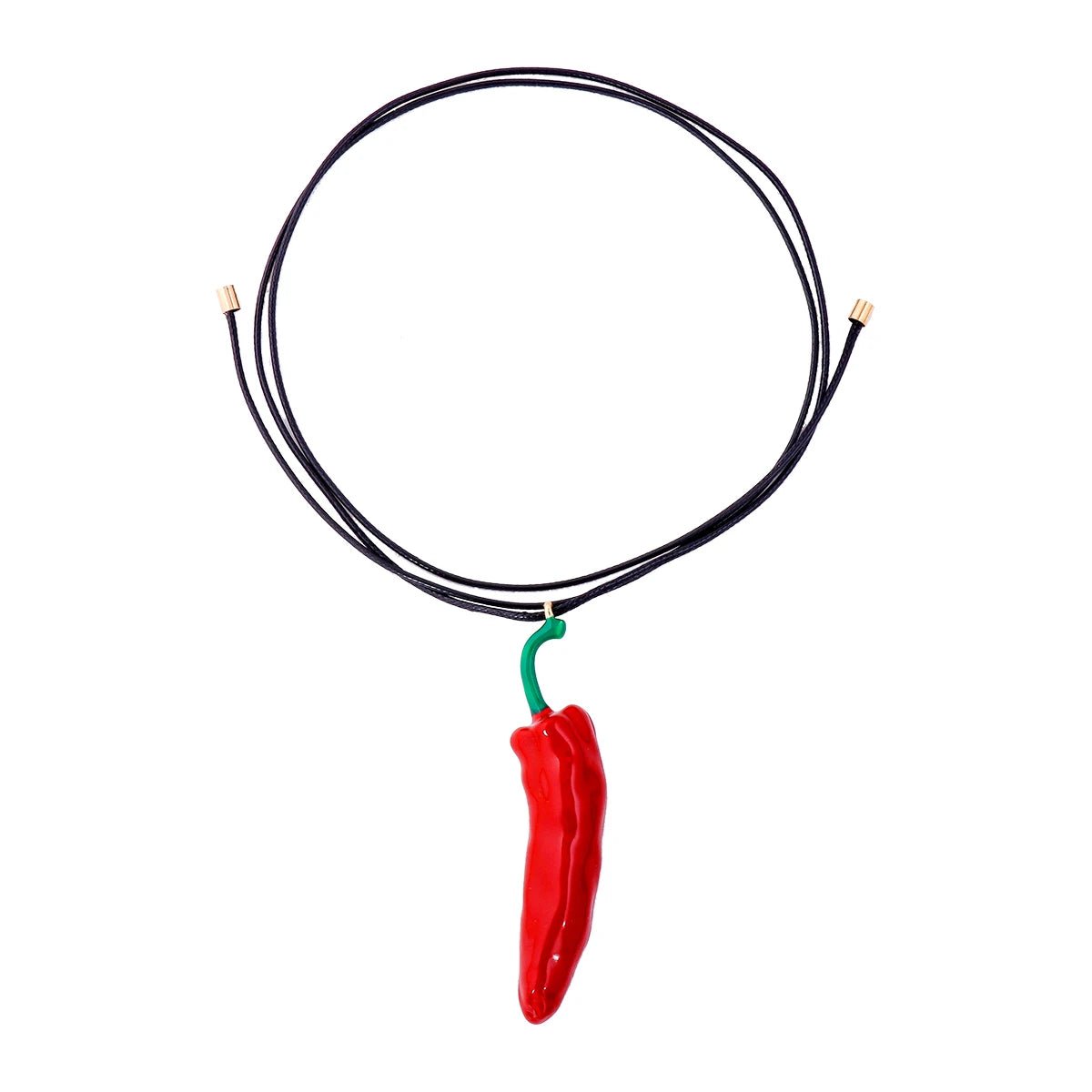 Pepper Pendant Rope Chains Necklace for Women Boho Style Fashion Holiday Party Jewelry Gifts - LEIDAI