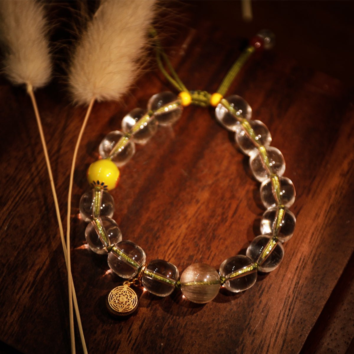 Pure energy white crystal silver bracelet| Bless Jade - LEIDAI