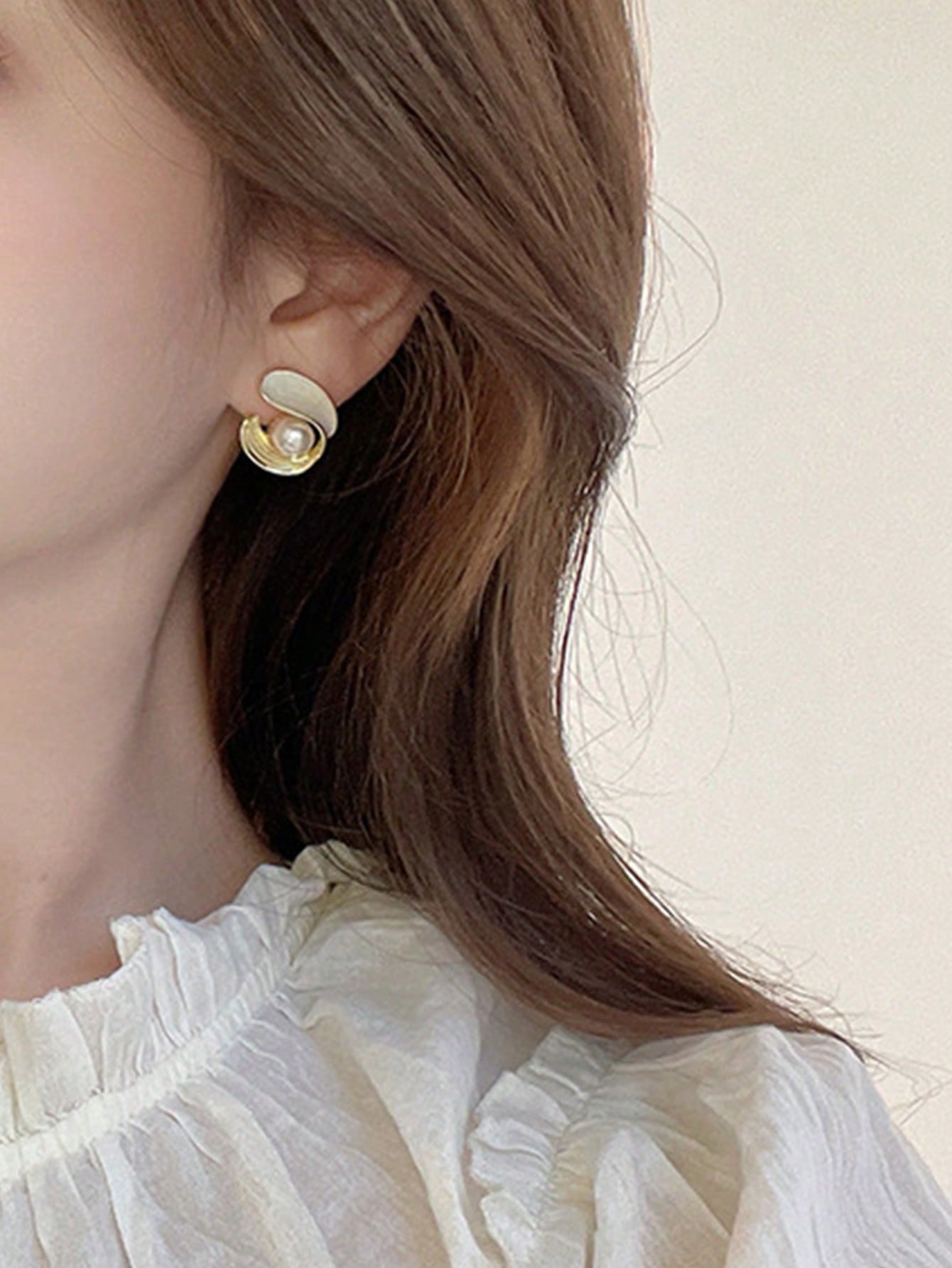 Retro pearl earrings 925 silver needle niche design earrings, high - end feel earrings for women in 2024, new trend - LEIDAI