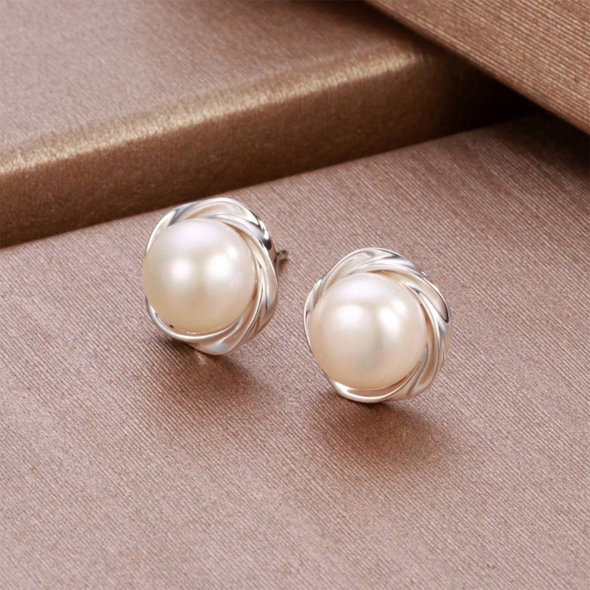 s999 sterling silver freshwater pearl earrings 2024 new high - end fashion niche plum earrings fresh earrings sterling silver earrings - LEIDAI