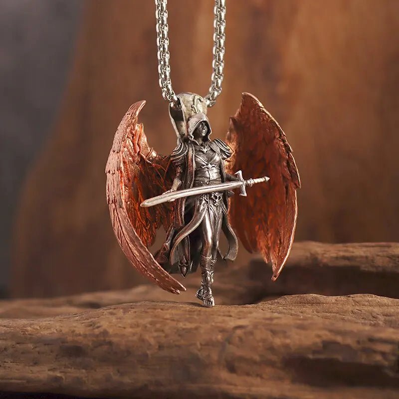 Vintage Gothic Cross Skull Pendant Necklace for Men Fashion Party Trend Punk Jewelry Halloween Gifts - LEIDAI