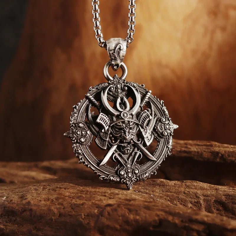 Vintage Gothic Cross Skull Pendant Necklace for Men Fashion Party Trend Punk Jewelry Halloween Gifts - LEIDAI
