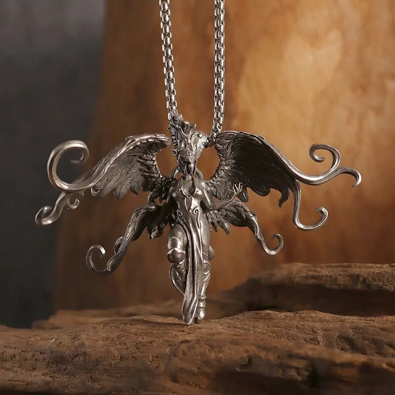 Vintage Gothic Cross Skull Pendant Necklace for Men Fashion Party Trend Punk Jewelry Halloween Gifts - LEIDAI