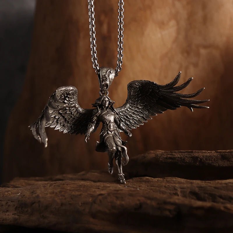 Vintage Gothic Cross Skull Pendant Necklace for Men Fashion Party Trend Punk Jewelry Halloween Gifts - LEIDAI