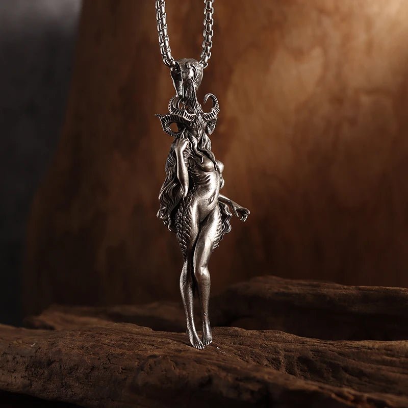 Vintage Gothic Cross Skull Pendant Necklace for Men Fashion Party Trend Punk Jewelry Halloween Gifts - LEIDAI