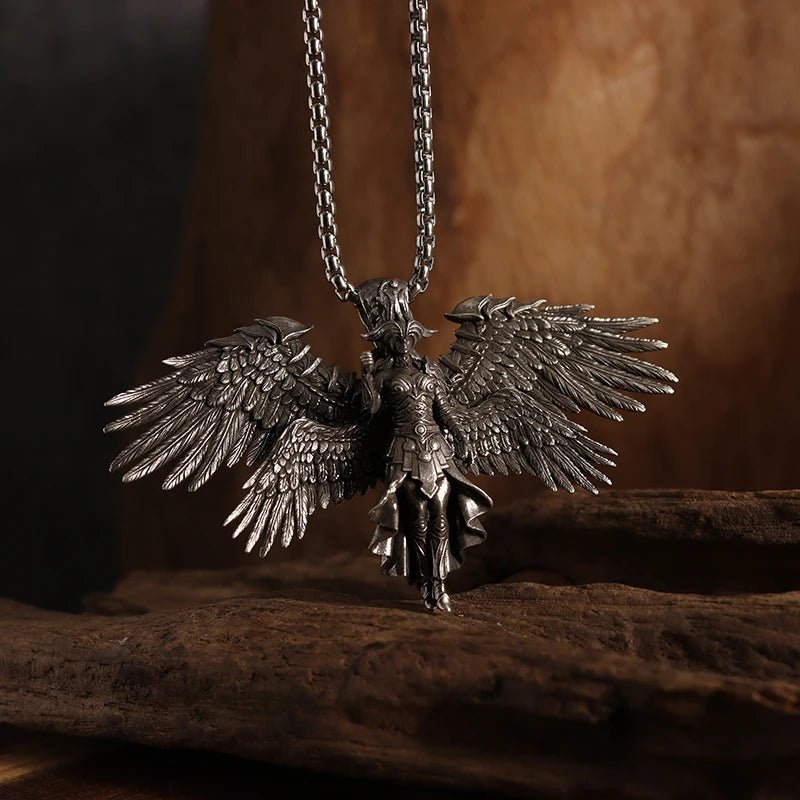 Vintage Gothic Cross Skull Pendant Necklace for Men Fashion Party Trend Punk Jewelry Halloween Gifts - LEIDAI