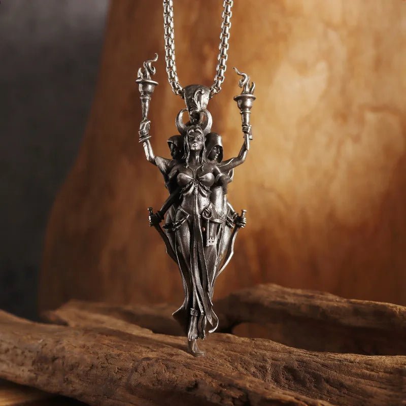 Vintage Gothic Cross Skull Pendant Necklace for Men Fashion Party Trend Punk Jewelry Halloween Gifts - LEIDAI
