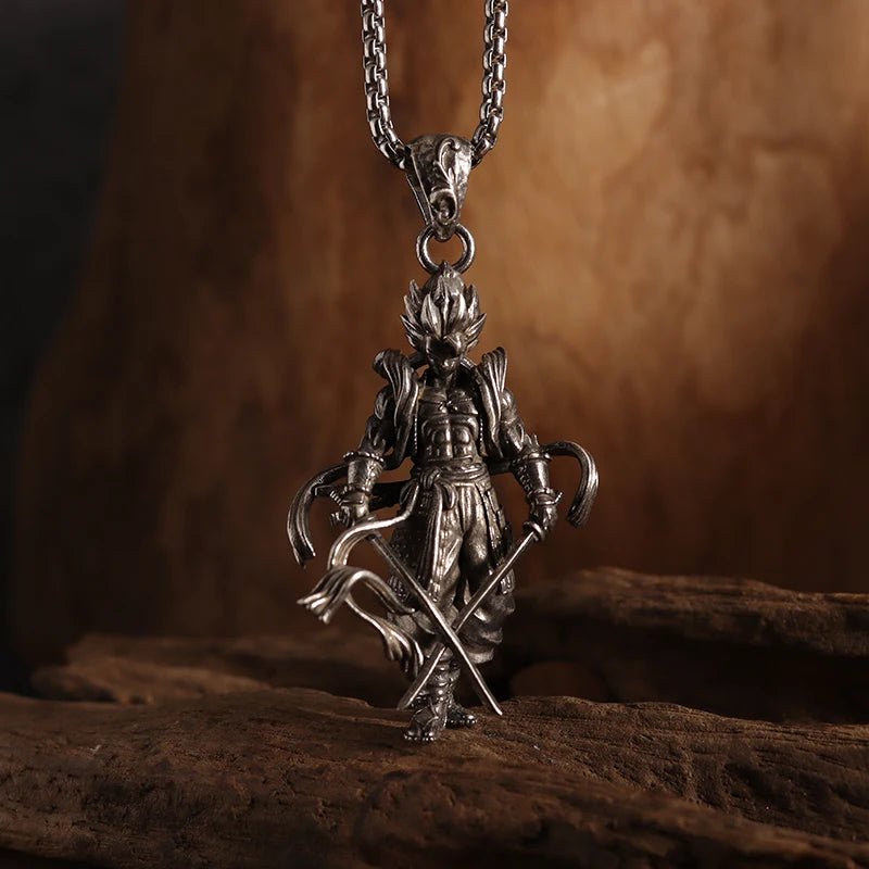 Vintage Gothic Cross Skull Pendant Necklace for Men Fashion Party Trend Punk Jewelry Halloween Gifts - LEIDAI