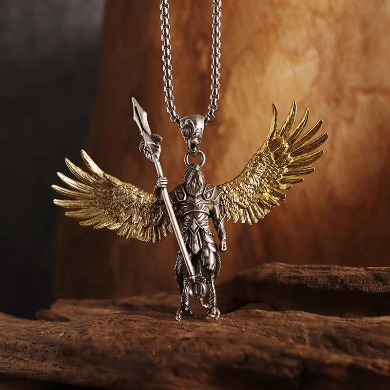 Vintage Gothic Cross Skull Pendant Necklace for Men Fashion Party Trend Punk Jewelry Halloween Gifts - LEIDAI