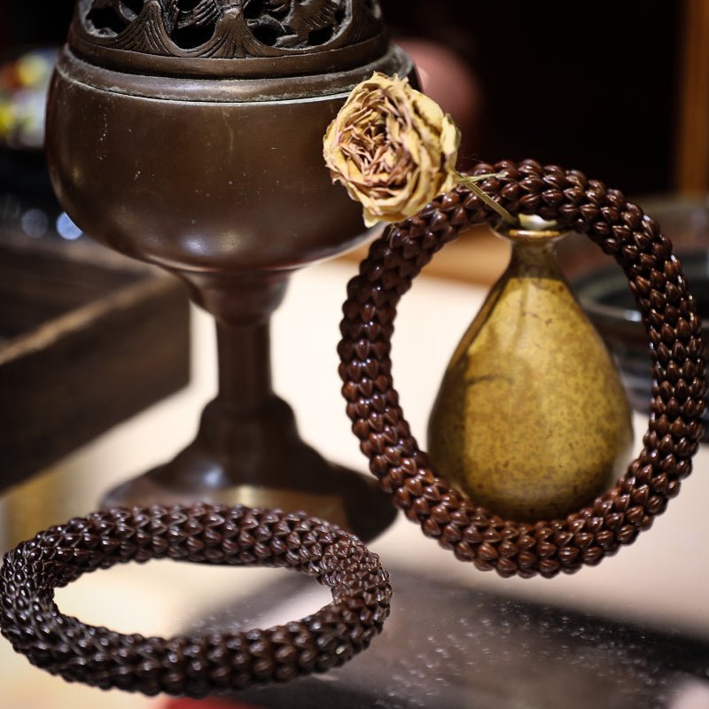 Wealth Energy Purple Golden Rat Lotus Bracelet| Bless Jade - LEIDAI