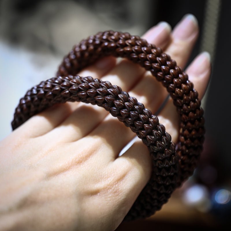 Wealth Energy Purple Golden Rat Lotus Bracelet| Bless Jade - LEIDAI