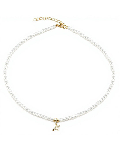 Personalised Initial Pearl Necklace – A Signature Piece Made Just for You