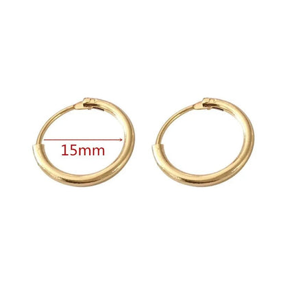 40 - 80mm Exaggerated Big Smooth Circle Hoop Earrings for Women Aros Simple Round Loop Ear Wedding Jewelry Brincos Cool Gift - LEIDAI