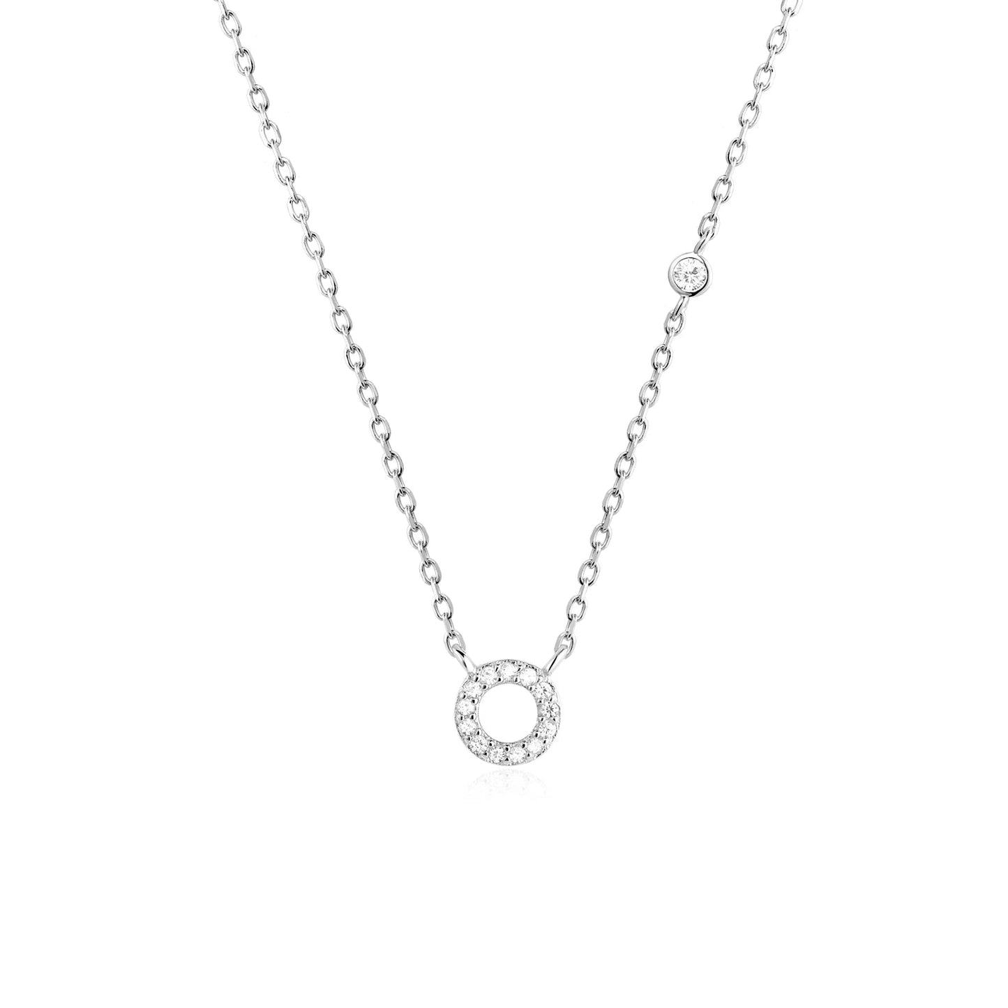 925 Sterling Silver Gold Small 26 Letters A - Z Zircon CZ Pendant Monogram Necklace Me 2020 Initial Alphabet M A Jewelry - LEIDAI