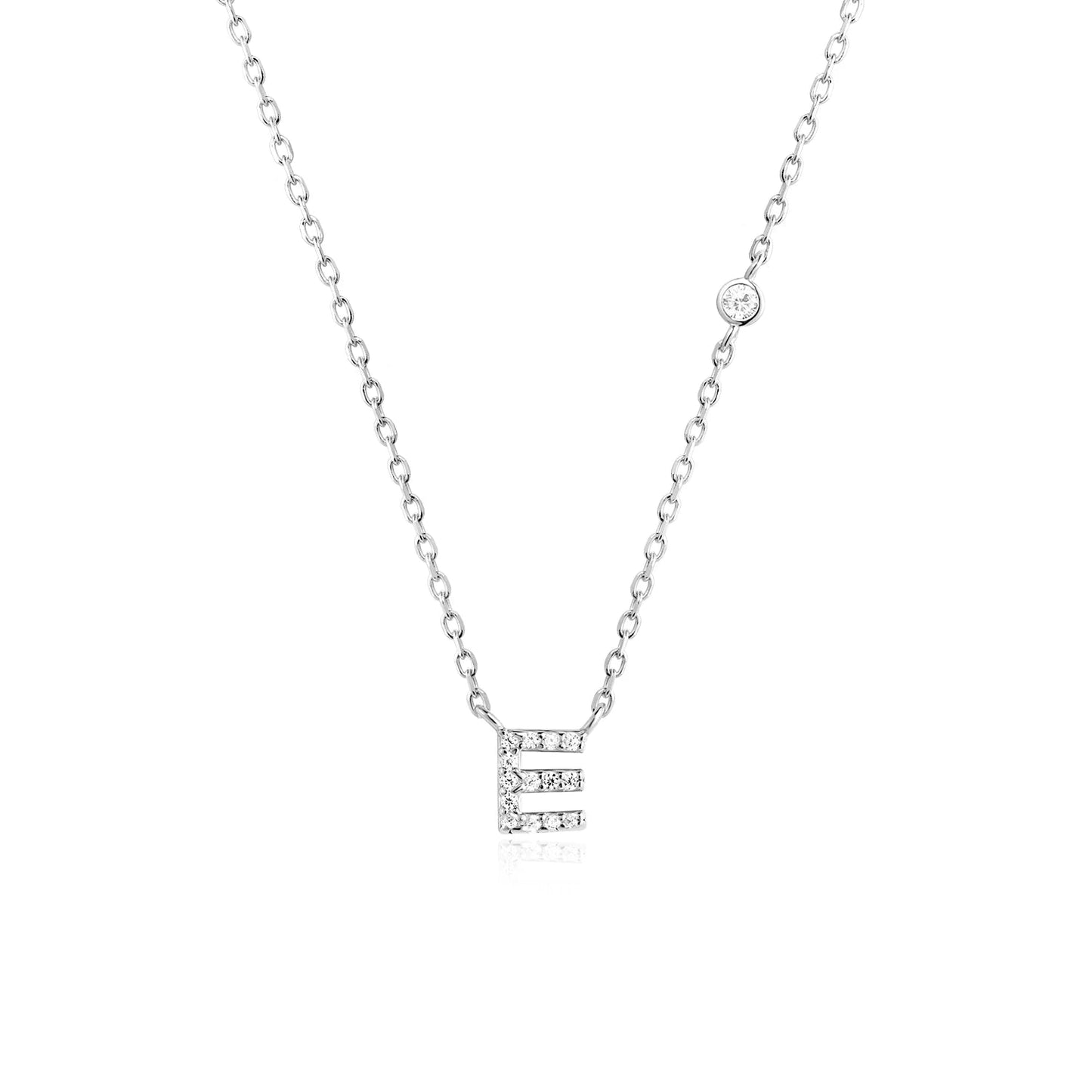 925 Sterling Silver Gold Small 26 Letters A - Z Zircon CZ Pendant Monogram Necklace Me 2020 Initial Alphabet M A Jewelry - LEIDAI