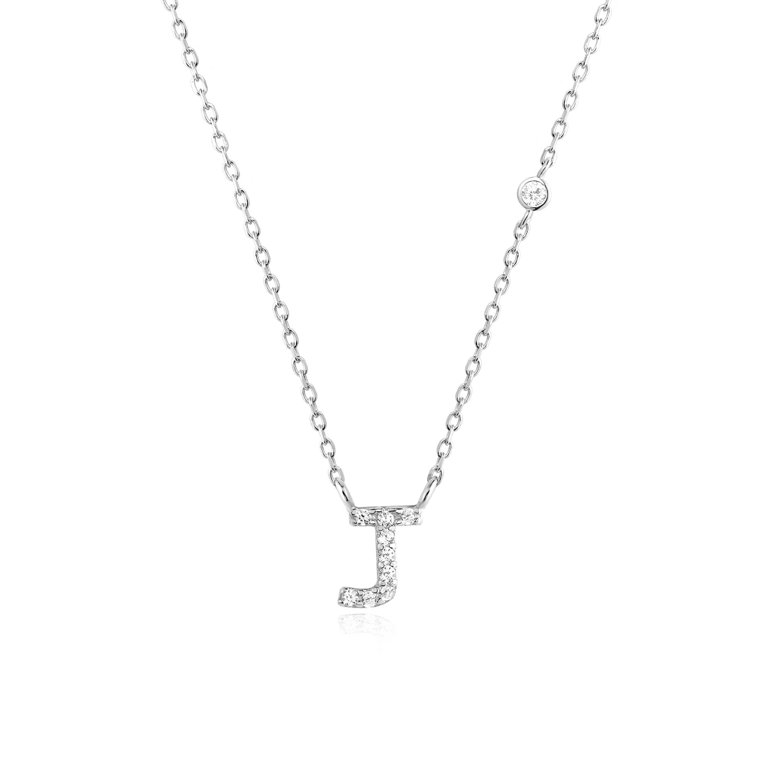 925 Sterling Silver Gold Small 26 Letters A - Z Zircon CZ Pendant Monogram Necklace Me 2020 Initial Alphabet M A Jewelry - LEIDAI