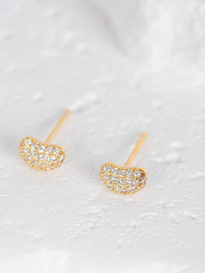 A pair of elegant and fashionable S925 silver earrings for ladies. Simple and suitable for daily commuting and dating. - LEIDAI