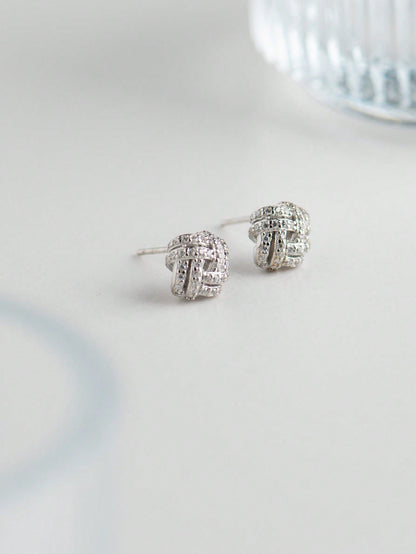 A pair of women's elegant and generous S925 silver earrings. Light luxury and fashionable, suitable for daily dating. - LEIDAI