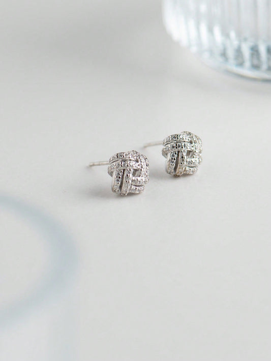 A pair of women's elegant and generous S925 silver earrings. Light luxury and fashionable, suitable for daily dating. - LEIDAI