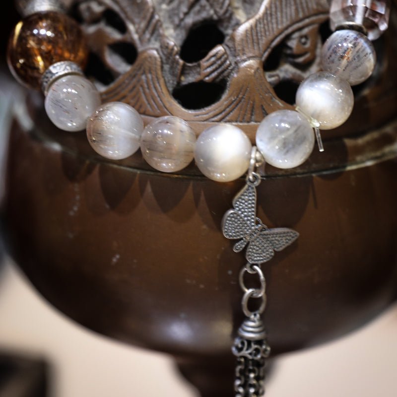 Absorb wealth, black backbone, gold ghost bracelet| Bless Jade - LEIDAI