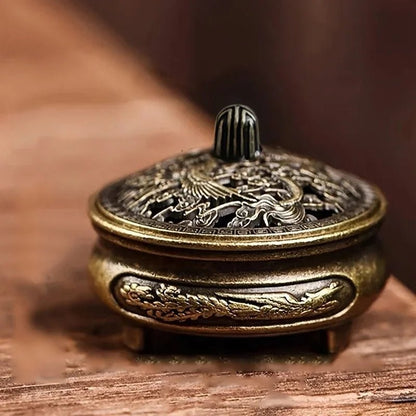 Buddhist Utensils Incense Burner Lotus Incense Censer Alloy Sandalwood House Furnishings Home Office Decoration - LEIDAI