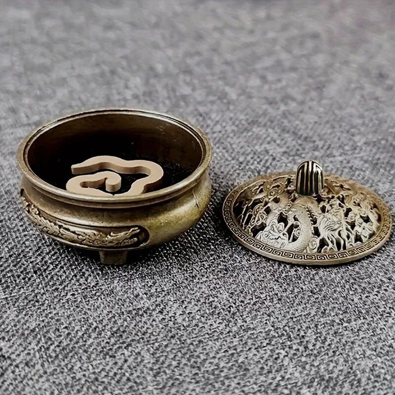 Buddhist Utensils Incense Burner Lotus Incense Censer Alloy Sandalwood House Furnishings Home Office Decoration - LEIDAI